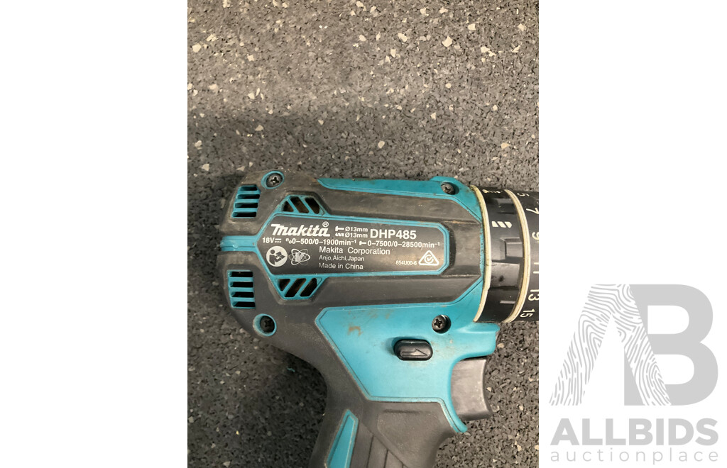 MAKITA (DHP485) 18V 13mm Brushless Hammer Driver Drill Kit 