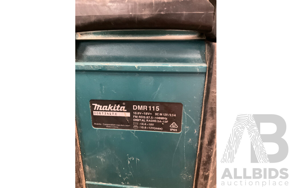 MAKITA (DMR115) 18V Digital Radio - Skin Only 