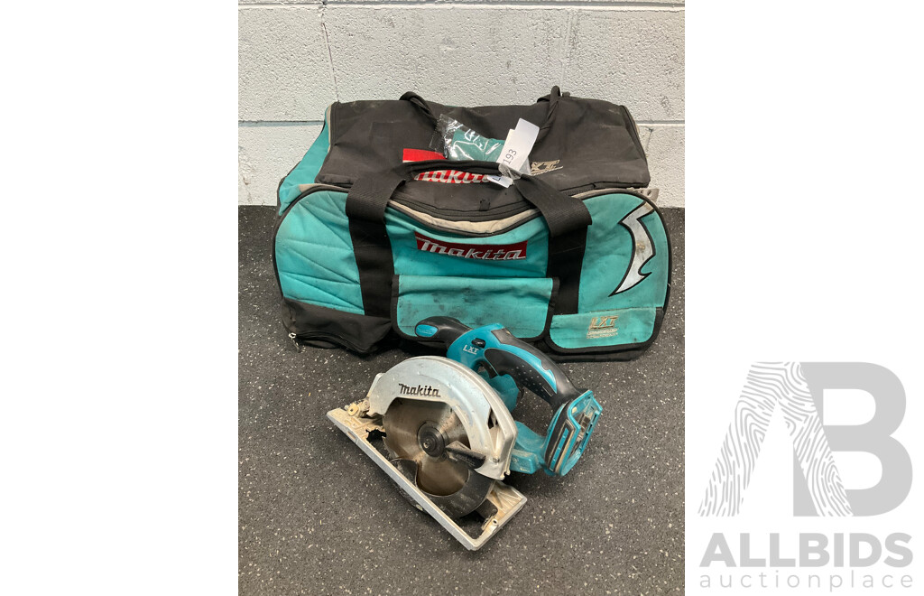 MAKITA (DSS611) 18V 165mm Circular Saw Skin Only and Tool Bag  - Lot of 2