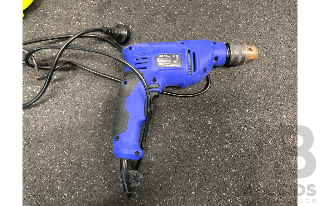 RYOBI ONE+ Blower and XU1 Hammer Drill - Lot of 2