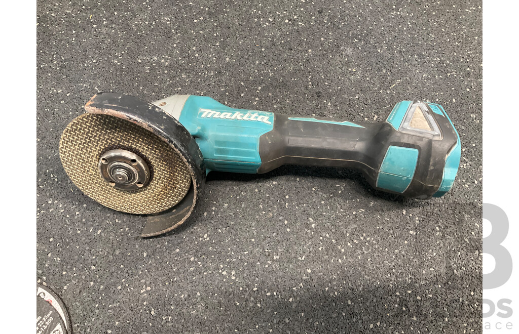 MAKITA 18V Brushless 125mm Slide Switch Angle Grinder (DGA504) - Skin Only  