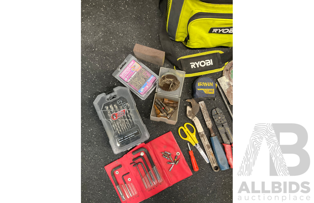 RYOBI Insulated Cooler Bag with Assorted Tools