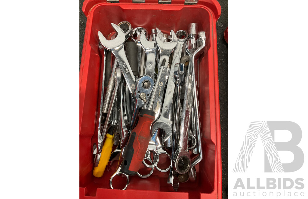 MILWAUKEE PACKOUT Compact Organiser (x2) with Assorted Tools