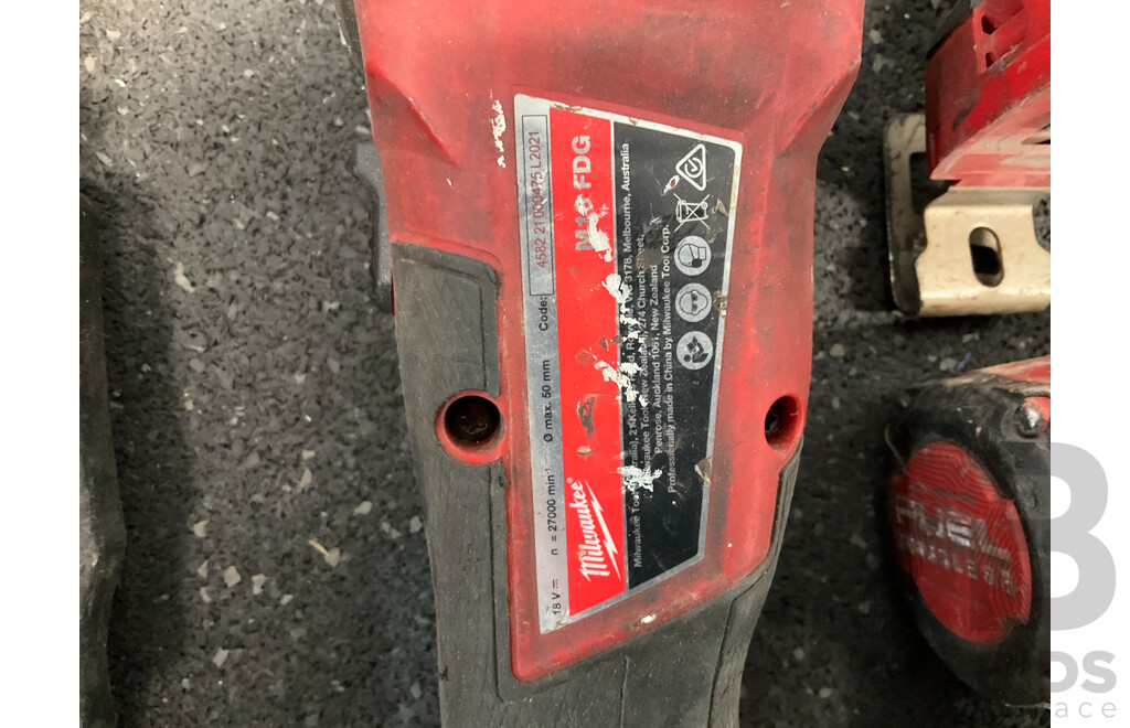 MILWAUKEE PACKOUT Storage Tote with Assorted Milwaukke 18V Tools and Battery Charger