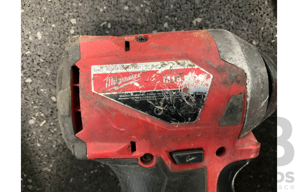 MILWAUKEE PACKOUT Storage Tote with Assorted Milwaukke 18V Tools and Battery Charger