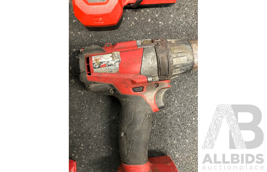 MILWAUKEE PACKOUT Storage Tote with Assorted Milwaukke 18V Tools and Battery Charger