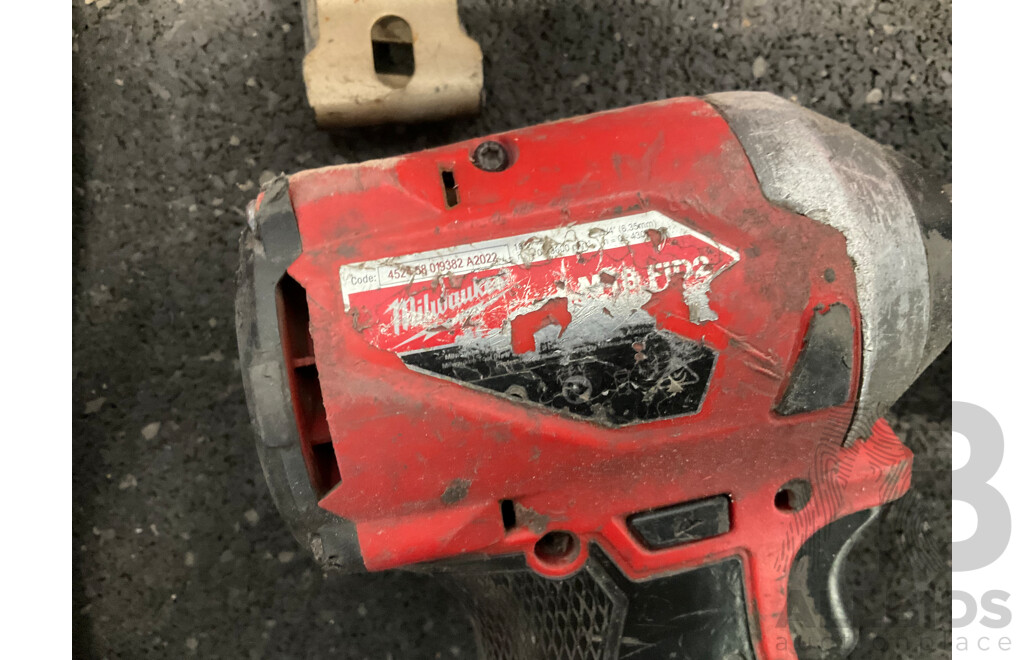 MILWAUKEE PACKOUT Storage Tote with Assorted Milwaukke 18V Tools and Battery Charger