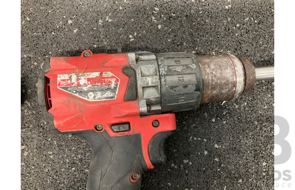 MILWAUKEE 18V Cordless Power Tools, Including Impact Drivers and Hammer Drills - Lot of 5