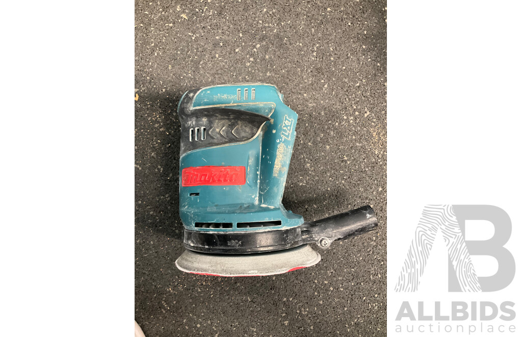 Assorted MAKITA 18V Tools - Orbital Sander (DBO180), Blower and Led Light - Skin Only - Lot of 3