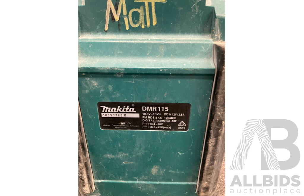 MAKITA (DMR115) 18V Digital Radio - Skin Only