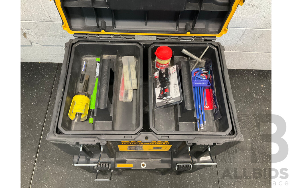 DeWALT Tough System Stackable Tool Storage Boxes with Tools
