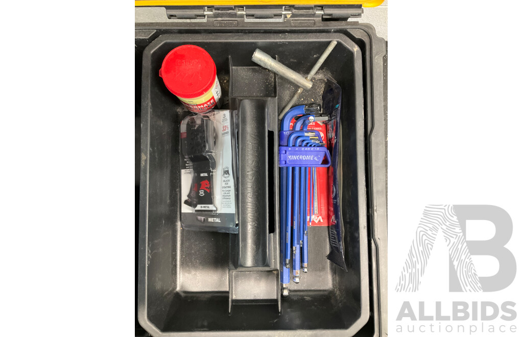 DeWALT Tough System Stackable Tool Storage Boxes with Tools