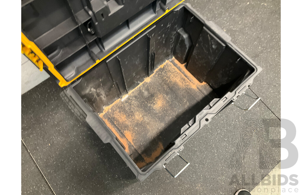 DeWALT Tough System Stackable Tool Storage Boxes with Tools