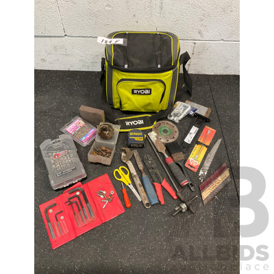 RYOBI Insulated Cooler Bag with Assorted Tools