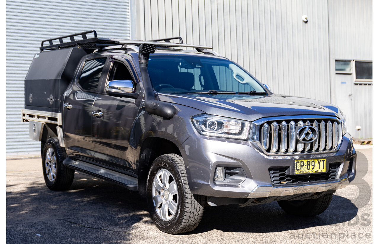 04/2018 LDV T60 Luxe (4x4) SK8C Double Cab Utility Lava Grey Metallic Turbo Diesel 2.8L