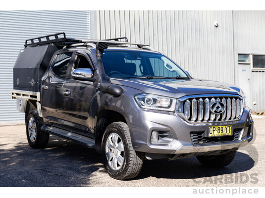 04/2018 LDV T60 Luxe (4x4) SK8C Double Cab Utility Lava Grey Metallic Turbo Diesel 2.8L