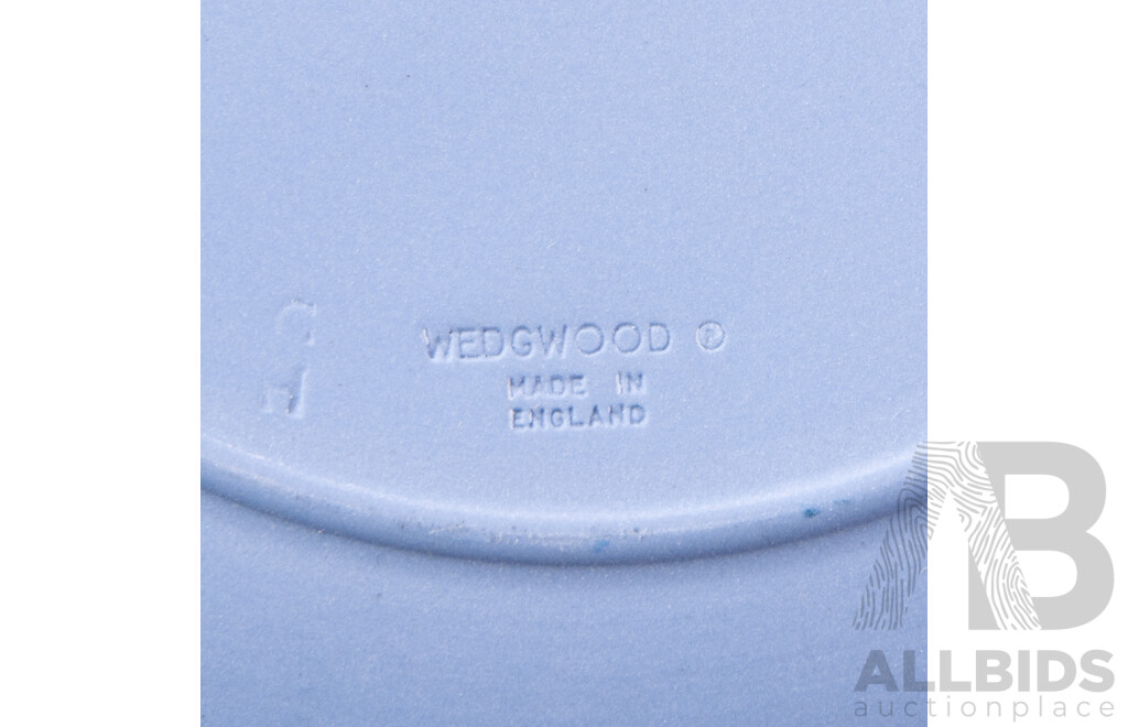 Collection Three Pieces Wedgwood Blue and White Jasper Ware