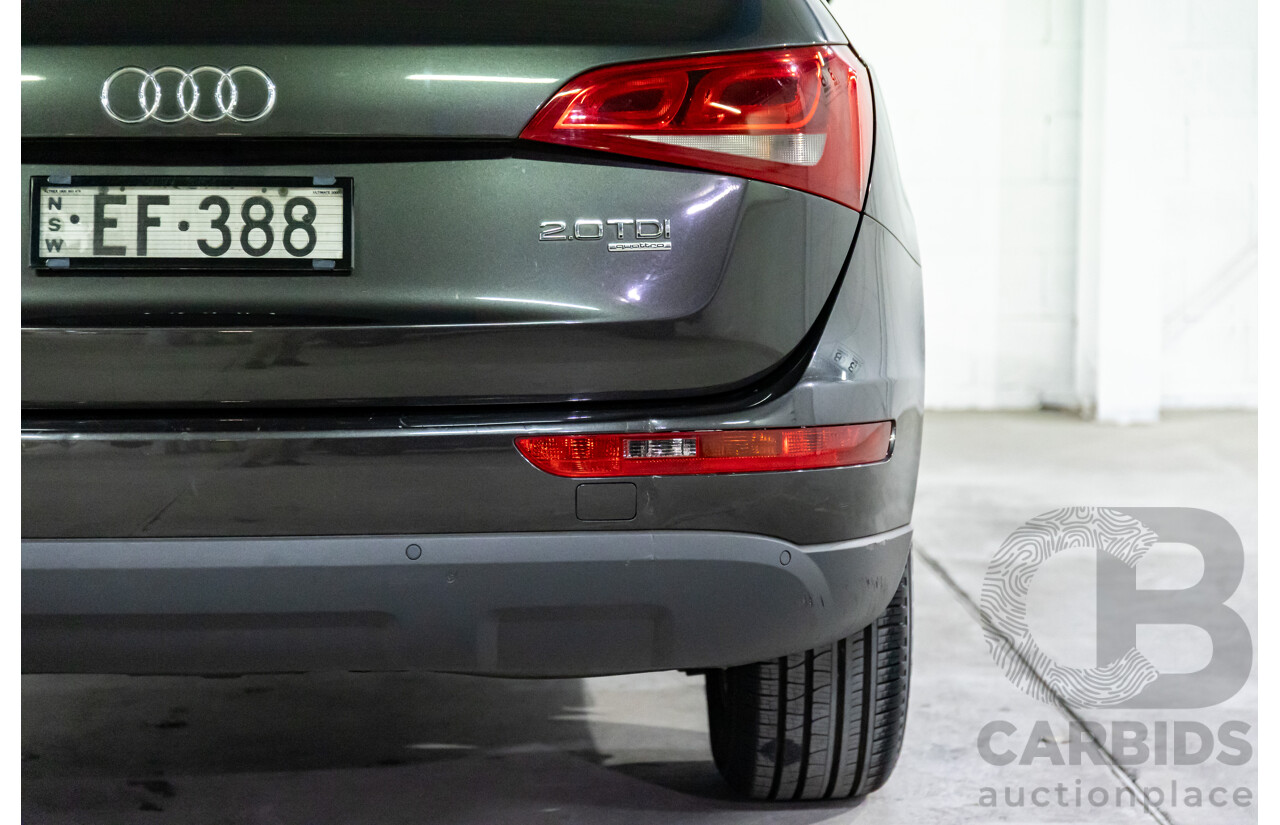 8/2010 Audi Q5 2.0 TDI Quattro 8R MY10 4d Wagon Lava Grey Metallic Turbo Diesel 2.0L