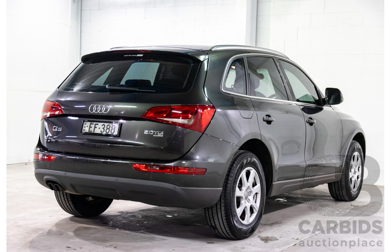 8/2010 Audi Q5 2.0 TDI Quattro 8R MY10 4d Wagon Lava Grey Metallic Turbo Diesel 2.0L