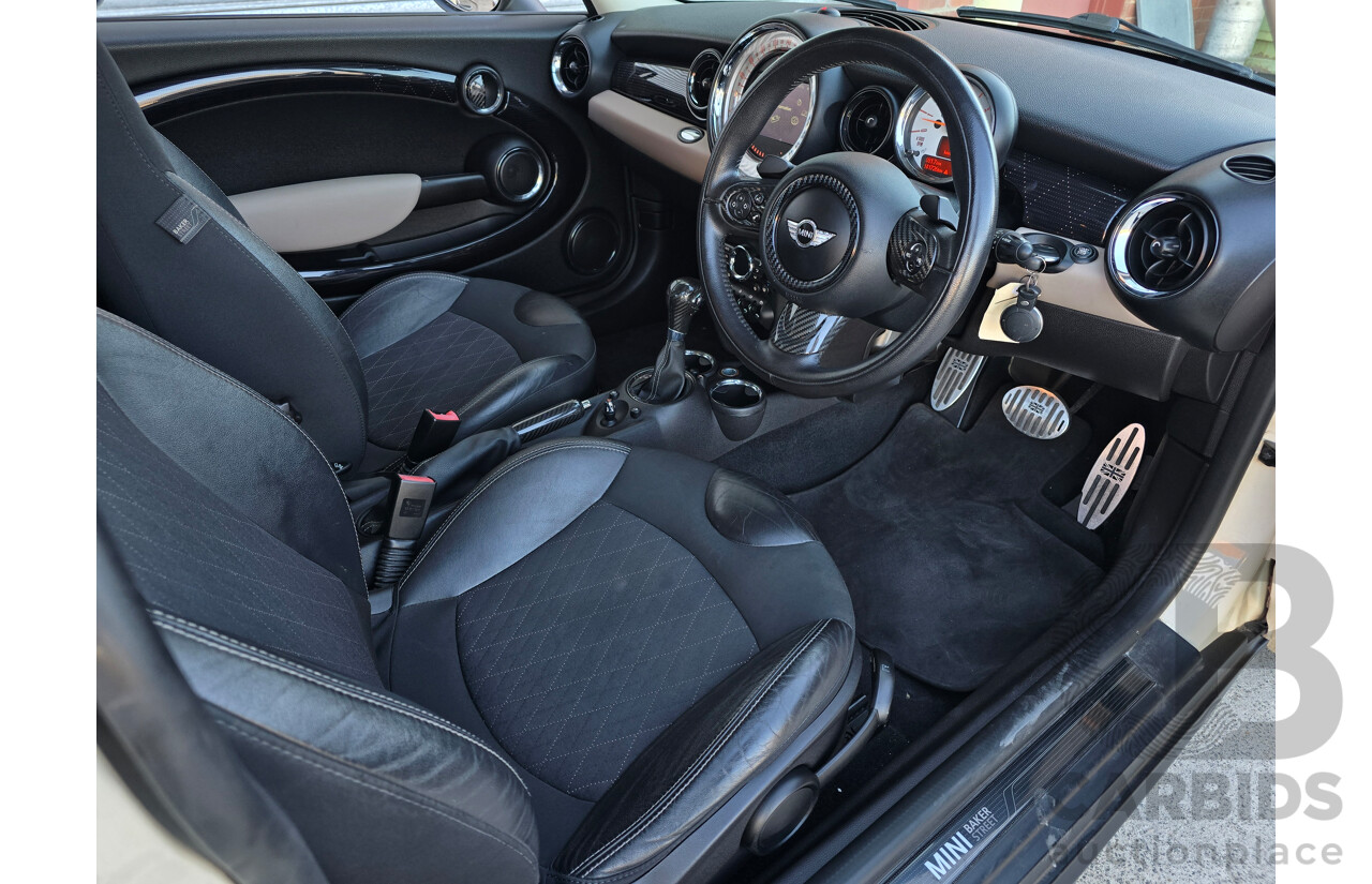 06/2012 Mini Cooper Baker Street R56 MY12 2d Hatchback Pepper White 1.6L