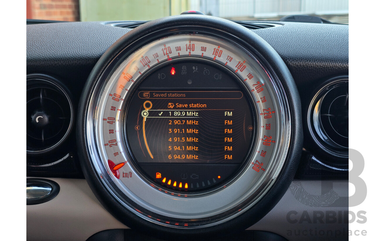 06/2012 Mini Cooper Baker Street R56 MY12 2d Hatchback Pepper White 1.6L