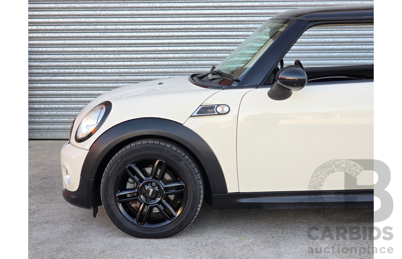 06/2012 Mini Cooper Baker Street R56 MY12 2d Hatchback Pepper White 1.6L