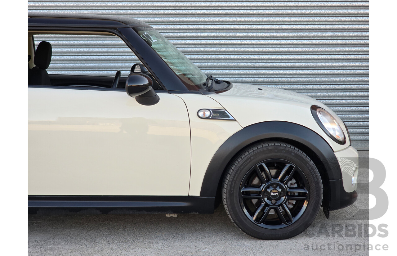 06/2012 Mini Cooper Baker Street R56 MY12 2d Hatchback Pepper White 1.6L