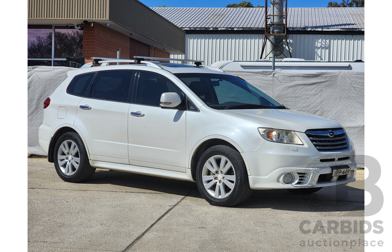 7/2010 Subaru Tribeca 3.6R Premium (7 Seat) MY10 4d Wagon White 3.6L