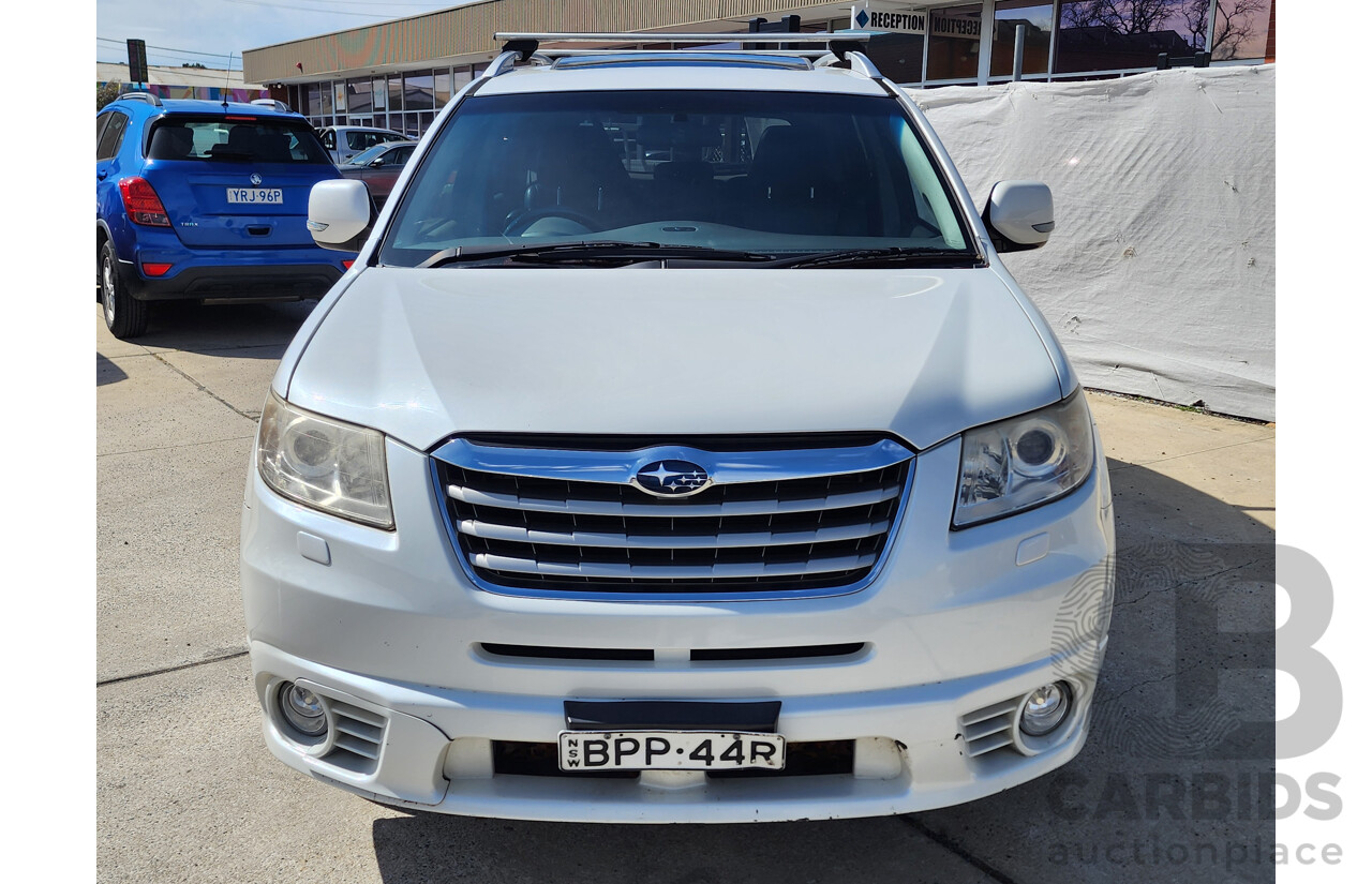 7/2010 Subaru Tribeca 3.6R Premium (7 Seat) MY10 4d Wagon White 3.6L