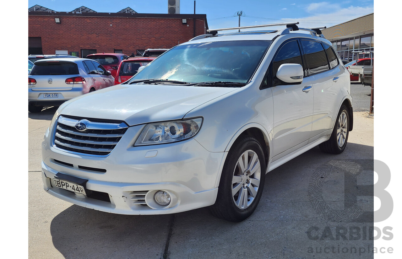 7/2010 Subaru Tribeca 3.6R Premium (7 Seat) MY10 4d Wagon White 3.6L