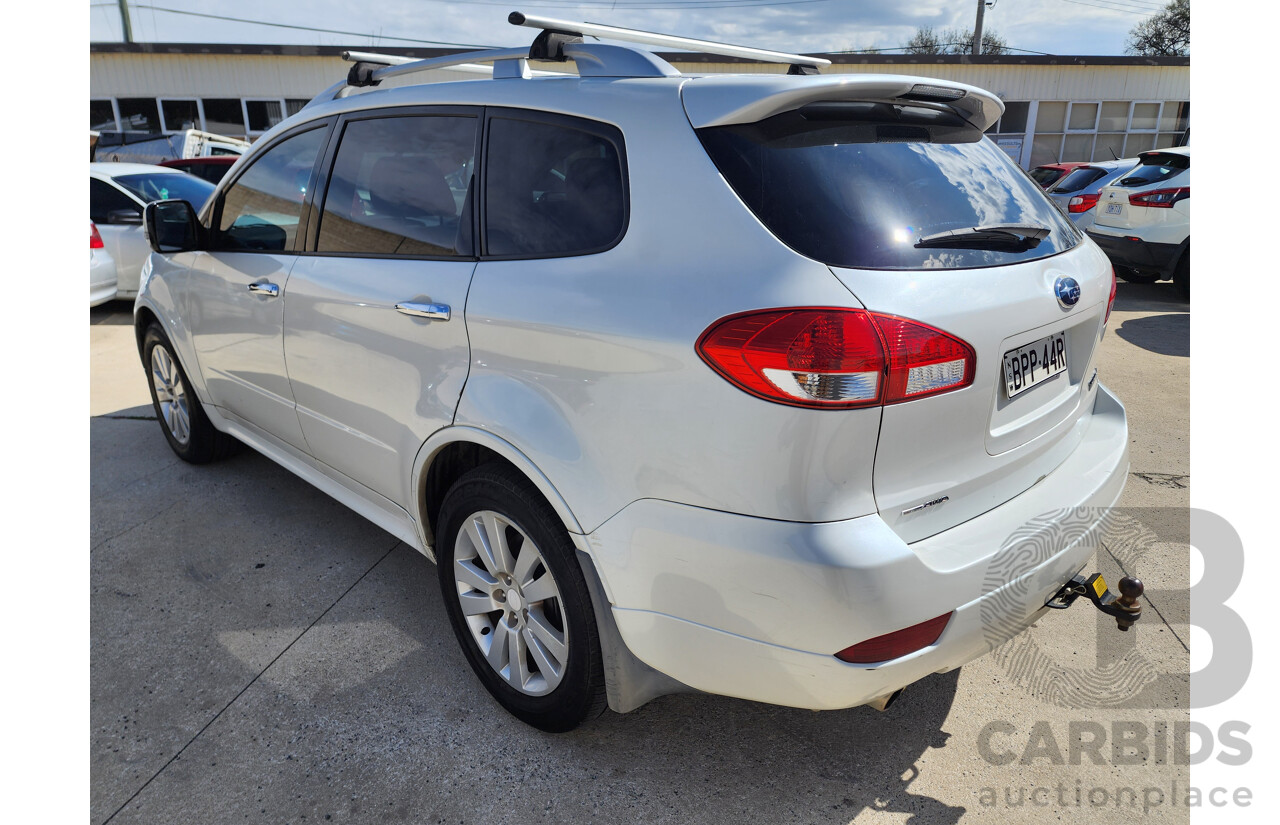 7/2010 Subaru Tribeca 3.6R Premium (7 Seat) MY10 4d Wagon White 3.6L