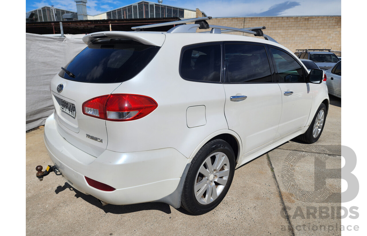 7/2010 Subaru Tribeca 3.6R Premium (7 Seat) MY10 4d Wagon White 3.6L