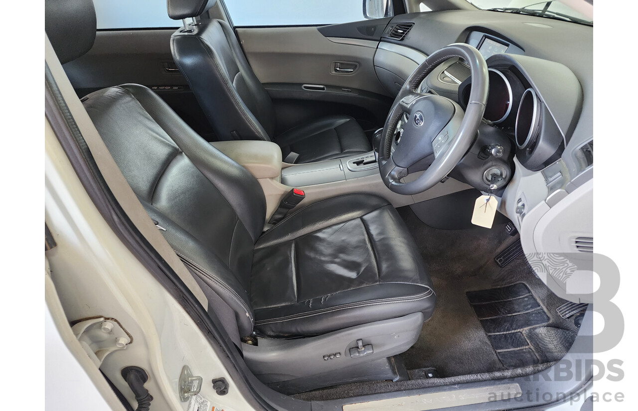7/2010 Subaru Tribeca 3.6R Premium (7 Seat) MY10 4d Wagon White 3.6L