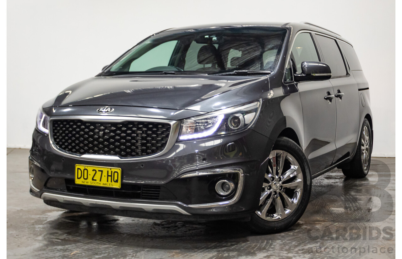 05/2015 Kia Carnival Platinum YP 4d Wagon Platinum Graphite Metallic Turbo Diesel 2.2L
