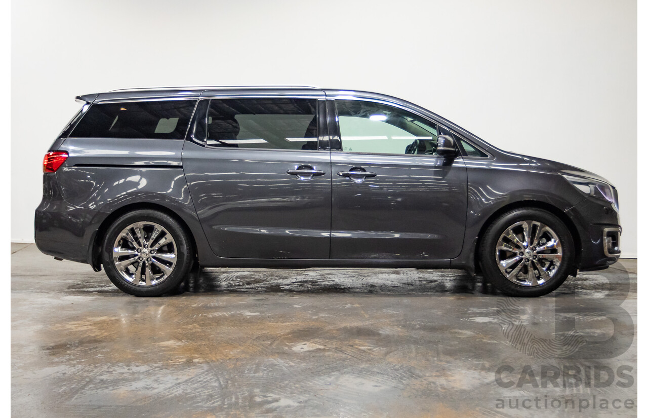 05/2015 Kia Carnival Platinum YP 4d Wagon Platinum Graphite Metallic Turbo Diesel 2.2L