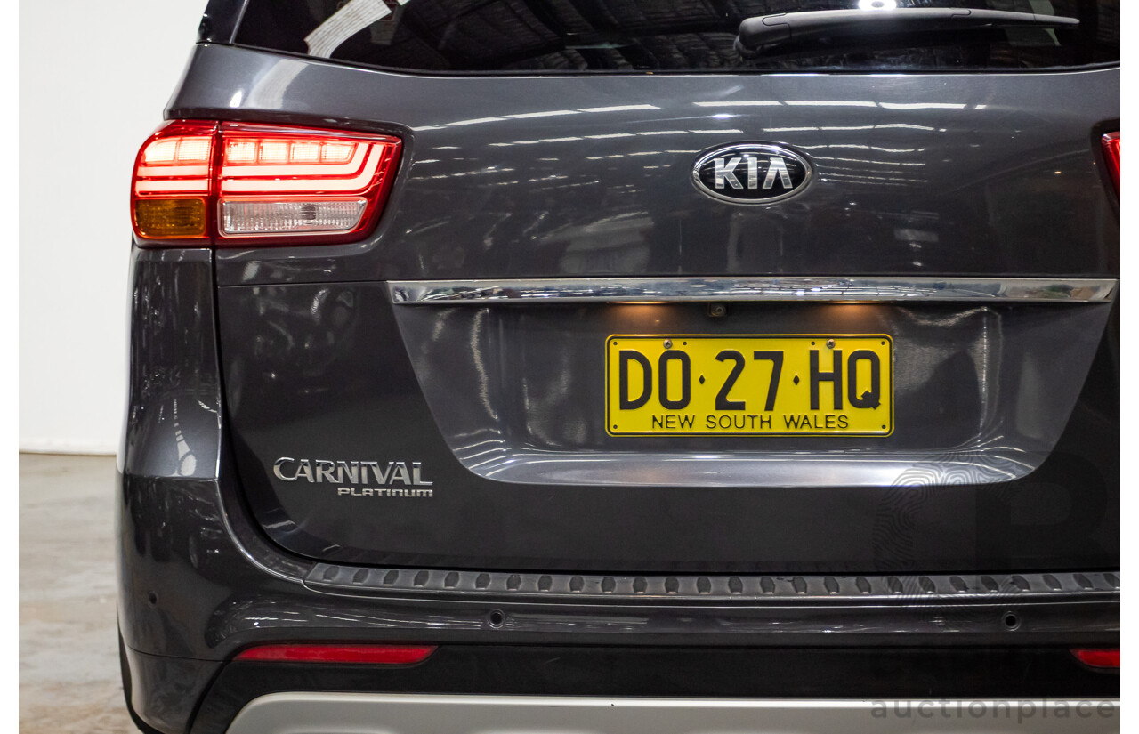 05/2015 Kia Carnival Platinum YP 4d Wagon Platinum Graphite Metallic Turbo Diesel 2.2L