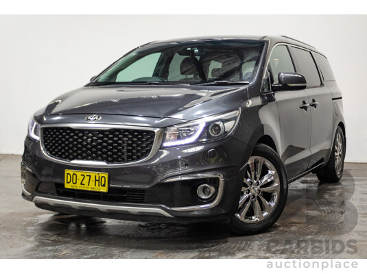 05/2015 Kia Carnival Platinum YP 4d Wagon Platinum Graphite Metallic Turbo Diesel 2.2L