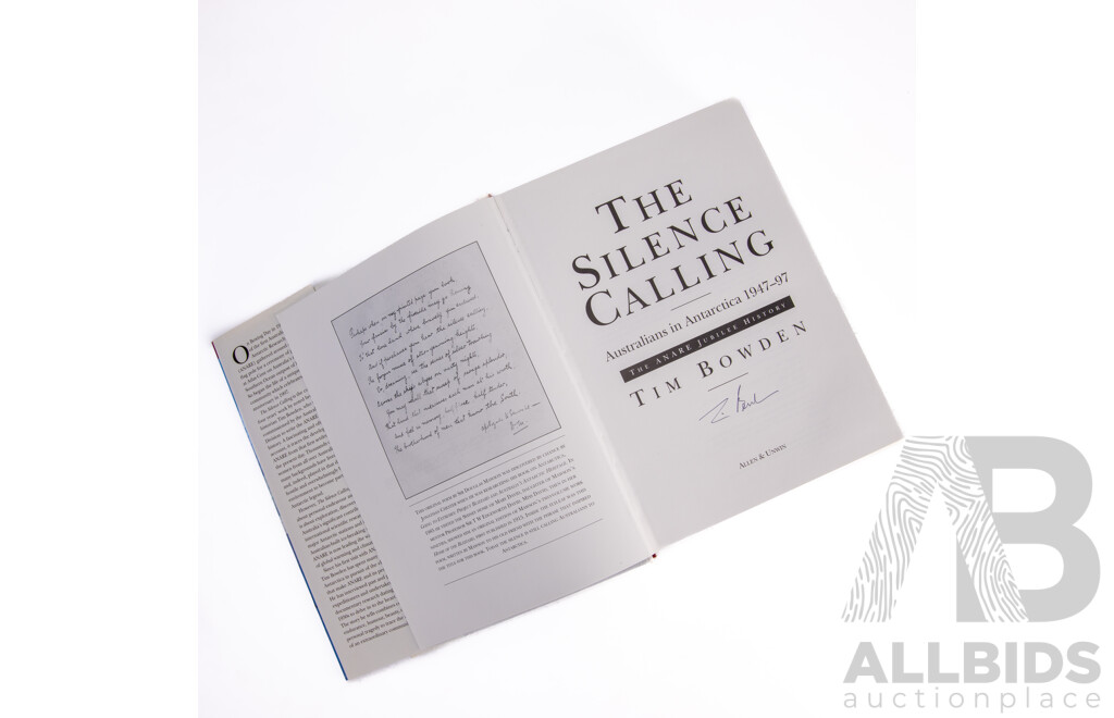 First Edition, Signed by the Author, 'The Silence is Calling', Tim Bowden, Allen & Unwin, 1997, Hardcover with Dust Jacket