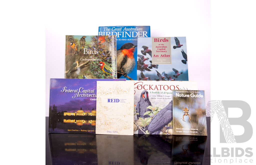 Collection Books Regarding Canberra Including Birds of the ACT and More