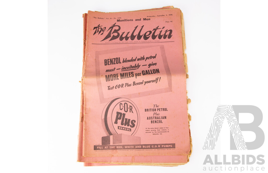 Collection Six The Bulletin Newspapers, Four From the 940s and One From 1899