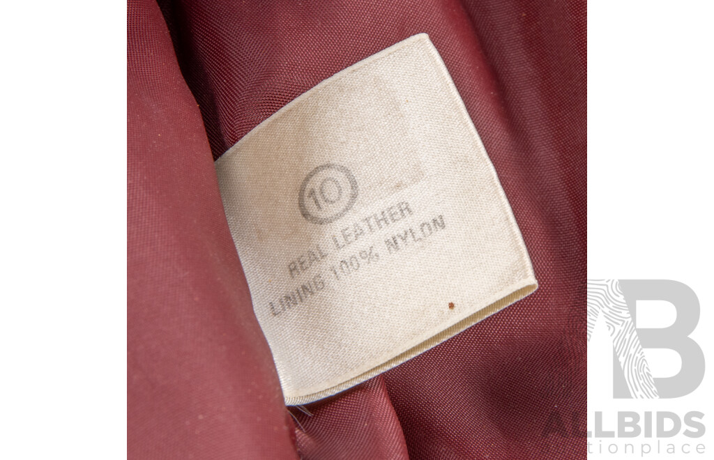 Vintage Full Length Butter Leather Belted Trench Coat