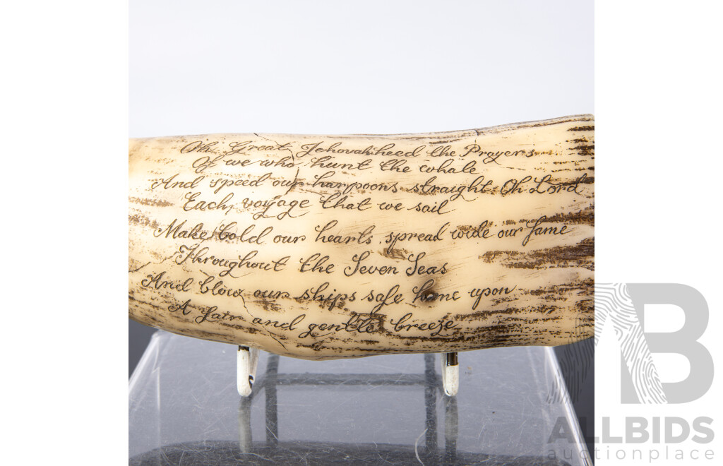 Gentle Persons Lot Including Composite Whale Tooth with Scrimshaw Style Decoration, Art Nouveau Casket with Brass Detail, Drinking Horn, Ladle with Nautilus Bowl and More