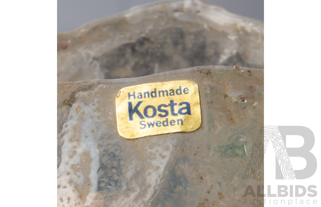 Collection Items Including Pair Kosta Boda Snowball Votives, Two Studio Pottery Vases, Four Pieces Antique Dresden Porcelain, Belleek Porcelain Vase & Millefiori Vase