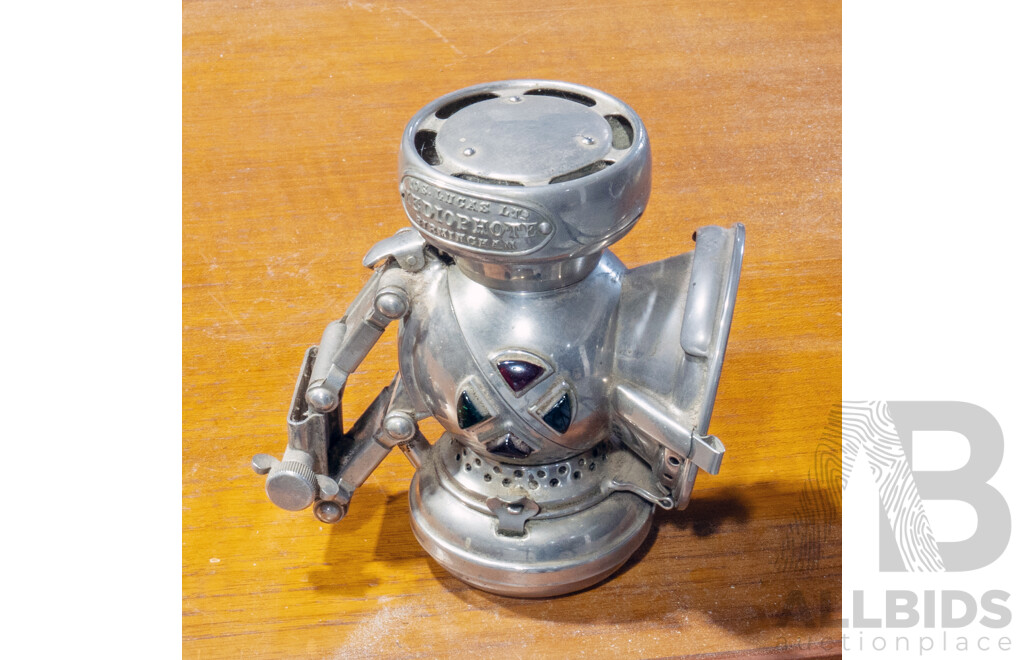 Vintage Kerosene Powered Mediophote Bike Light by I.O.S Lucas