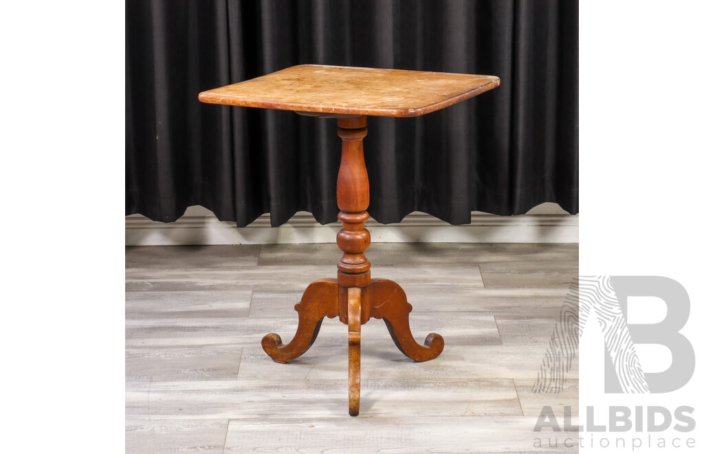 Edwardian Oak Wine Table
