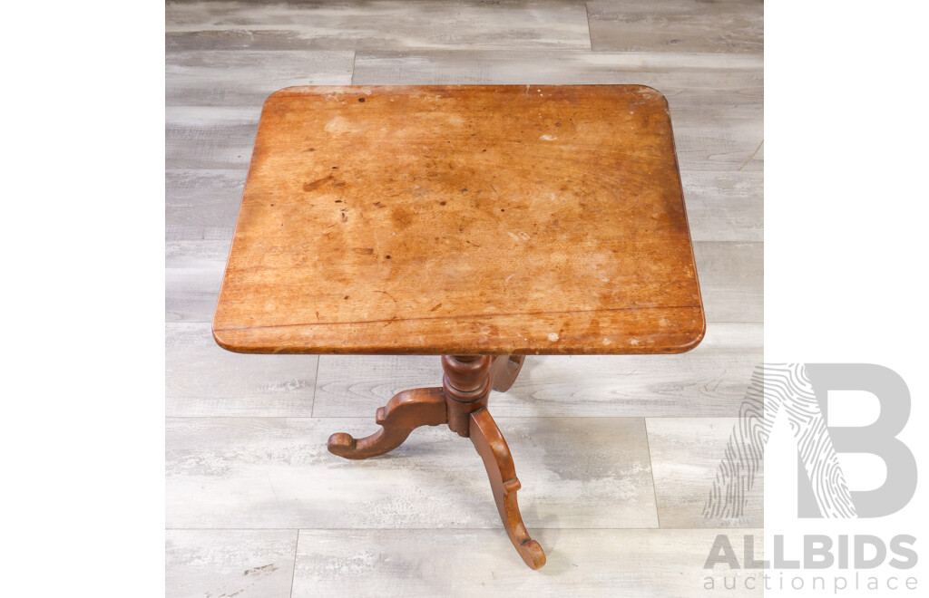 Edwardian Oak Wine Table