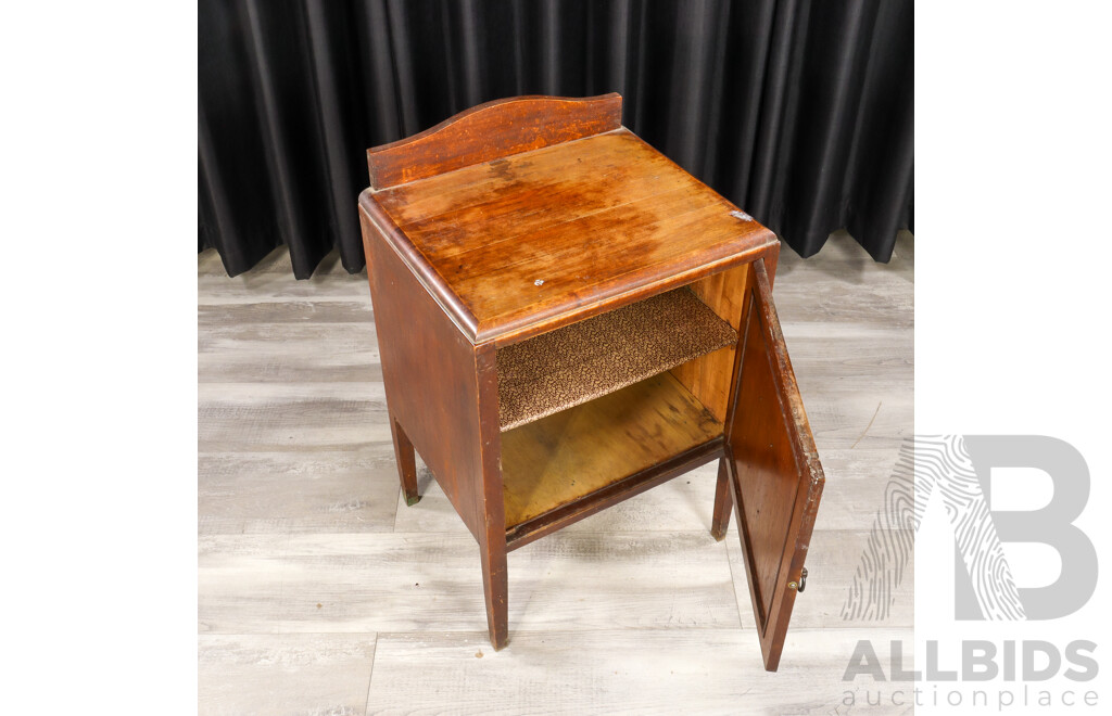 Art Deco Oak Pot Cupboard