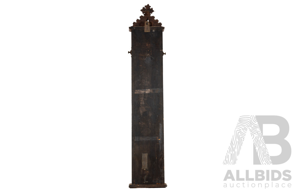 Victorian Admiral Fitzroy Oak Cased Barometer