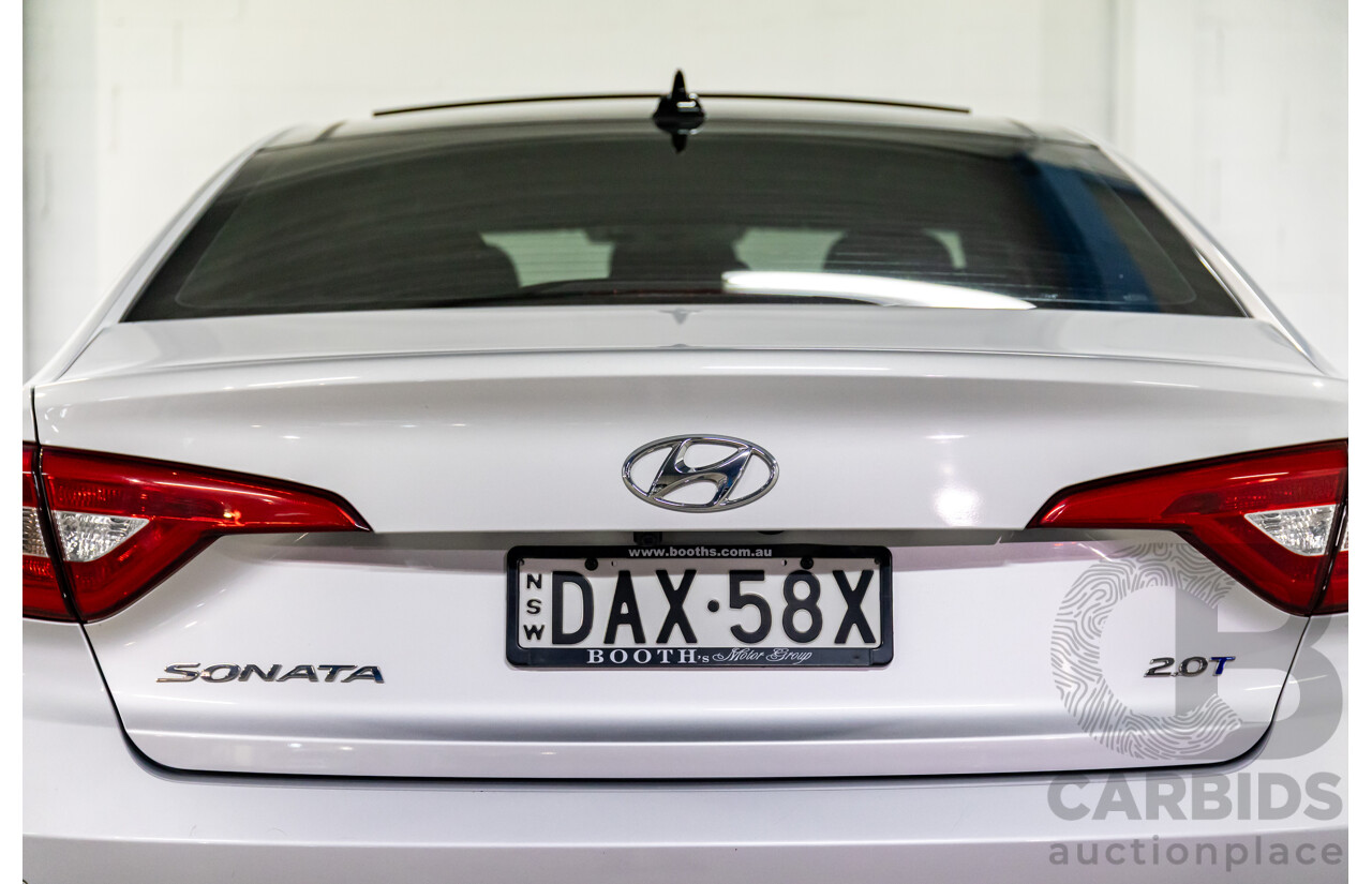9/2015 Hyundai Sonata Premium LF MY 16 4d Sedan Platinum Silver Turbo 2.0L