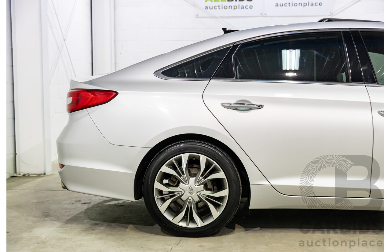 9/2015 Hyundai Sonata Premium LF MY 16 4d Sedan Platinum Silver Turbo 2.0L